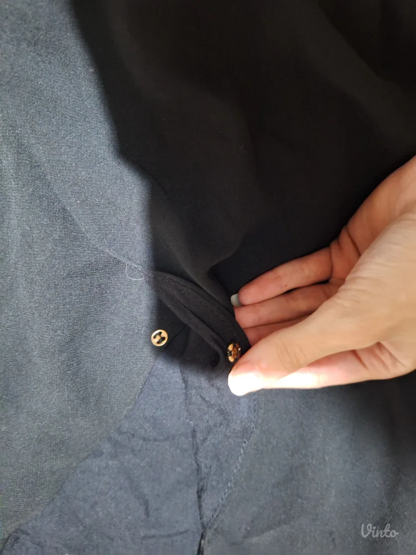 Zara tvid haljina sa zlatnim dugmadima