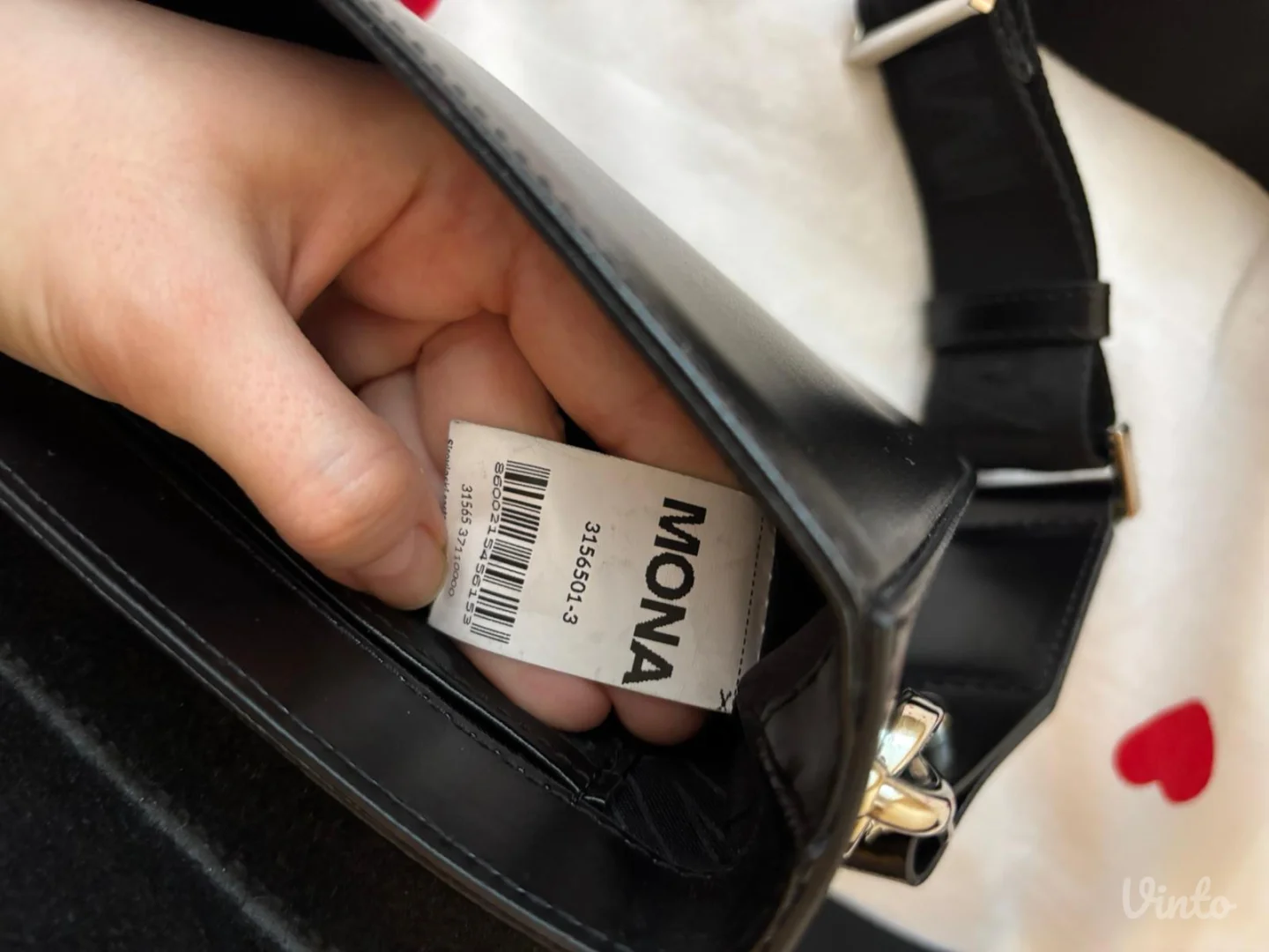 Mona - crna ženska torbica