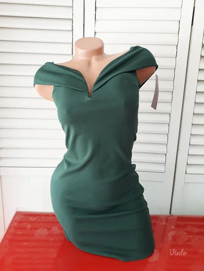 Kratka zelena haljinica