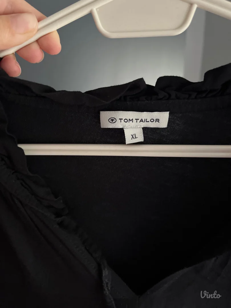 Tom Tailor - crna zenska bluza XL