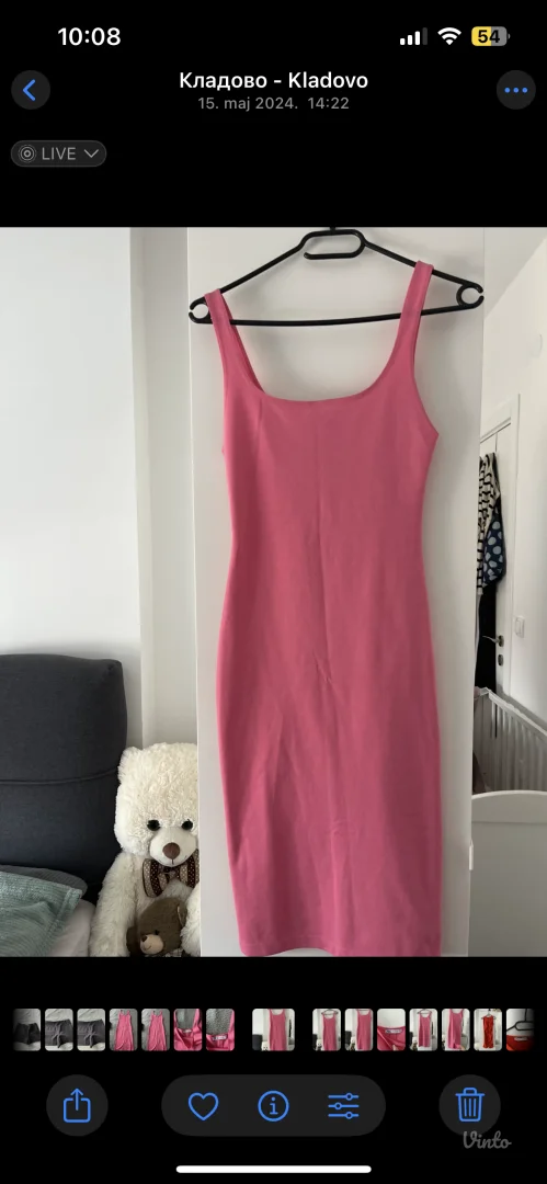 Zara midi haljina na bretele