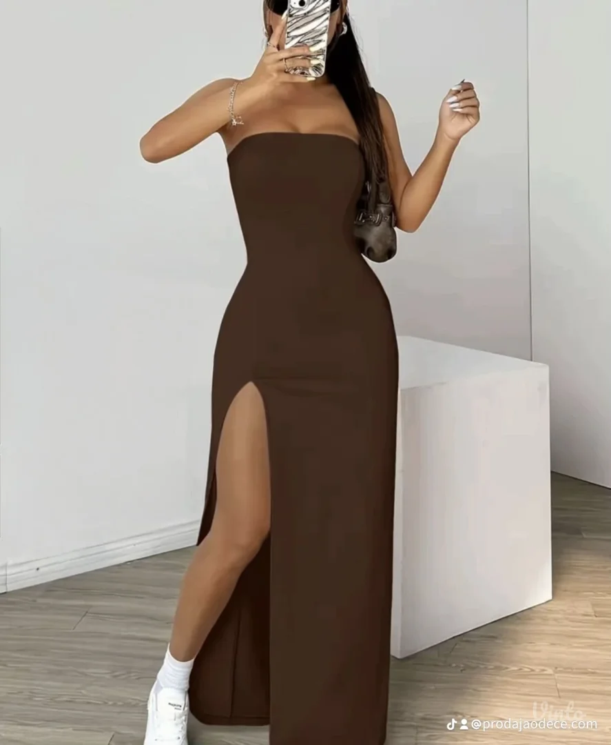 NOVO Shein braon haljina S vel