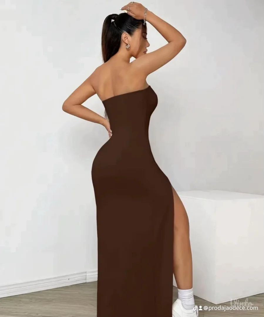 NOVO Shein braon haljina S vel