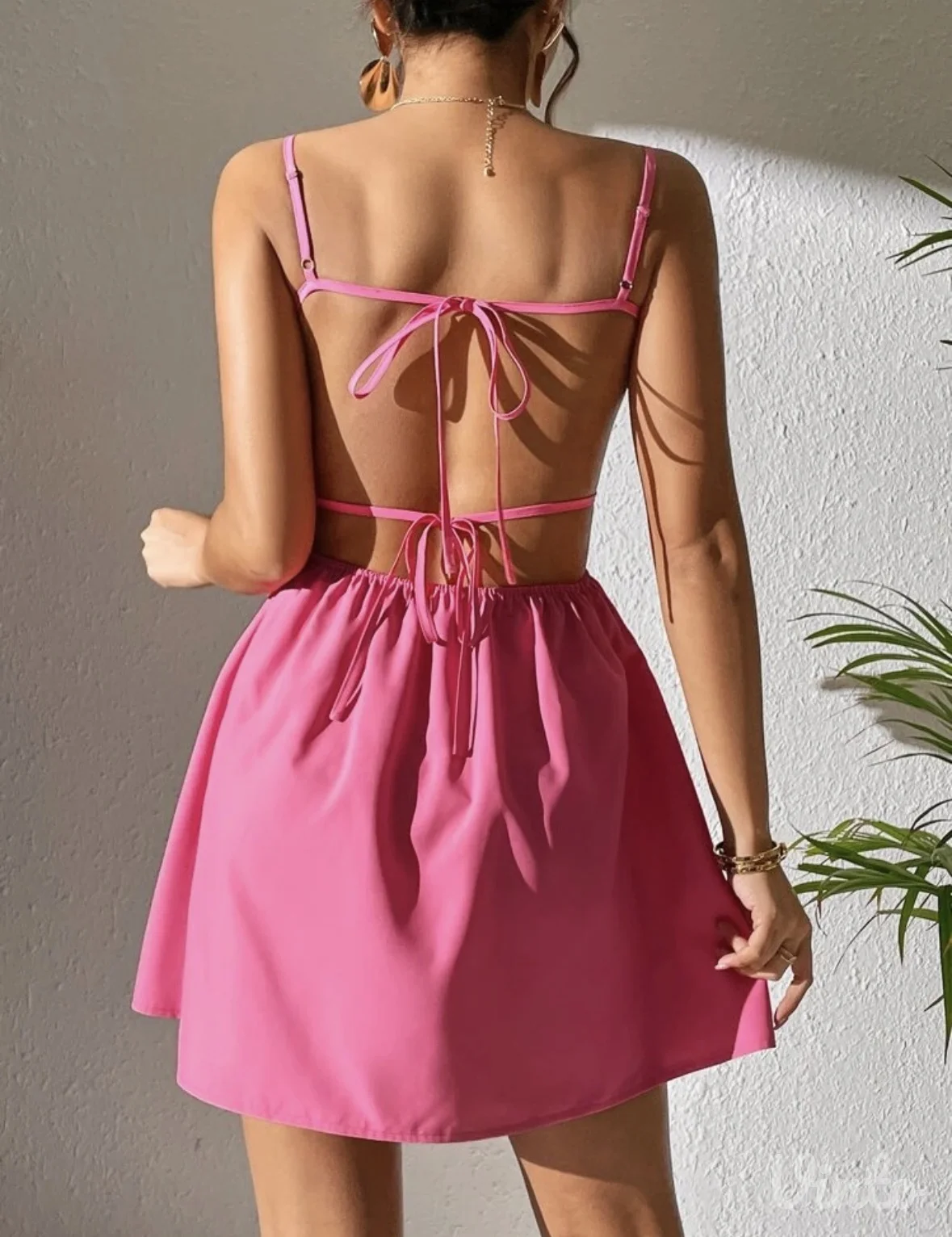 Roze shein haljina M vel