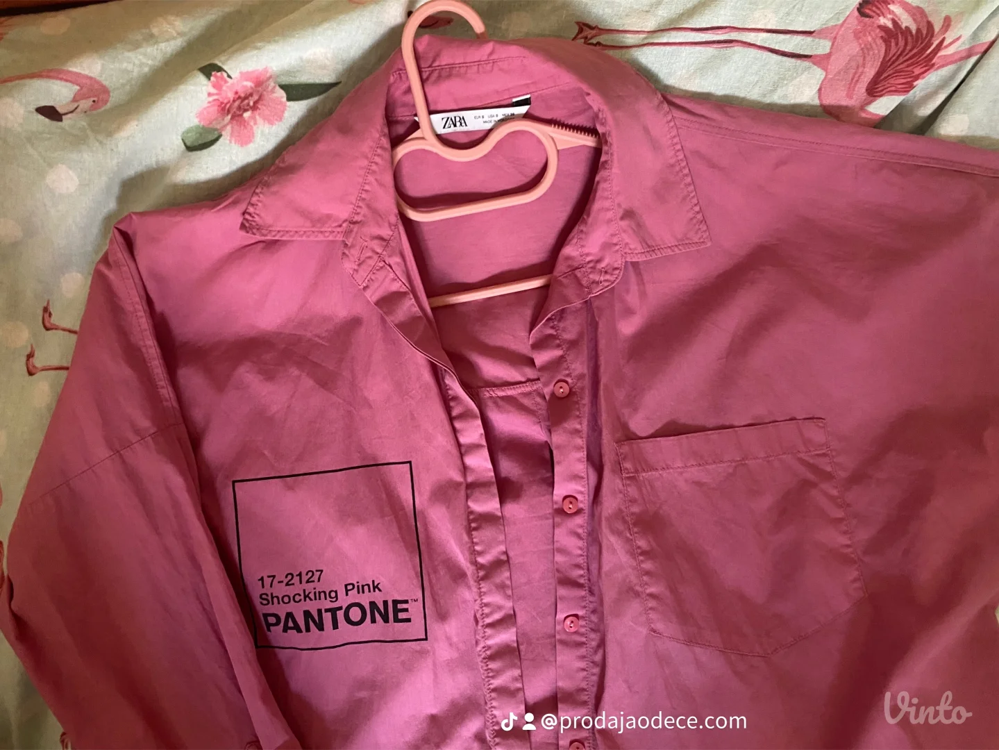 Zara kosulja roze boje S vel