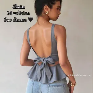 NOVO Shein siva majica S i M vel