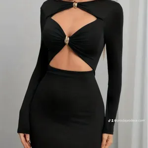 NOVO shein crna haljina S velicina