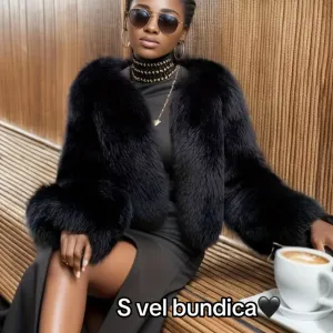 NOVO Shein  Crna bunda S vel