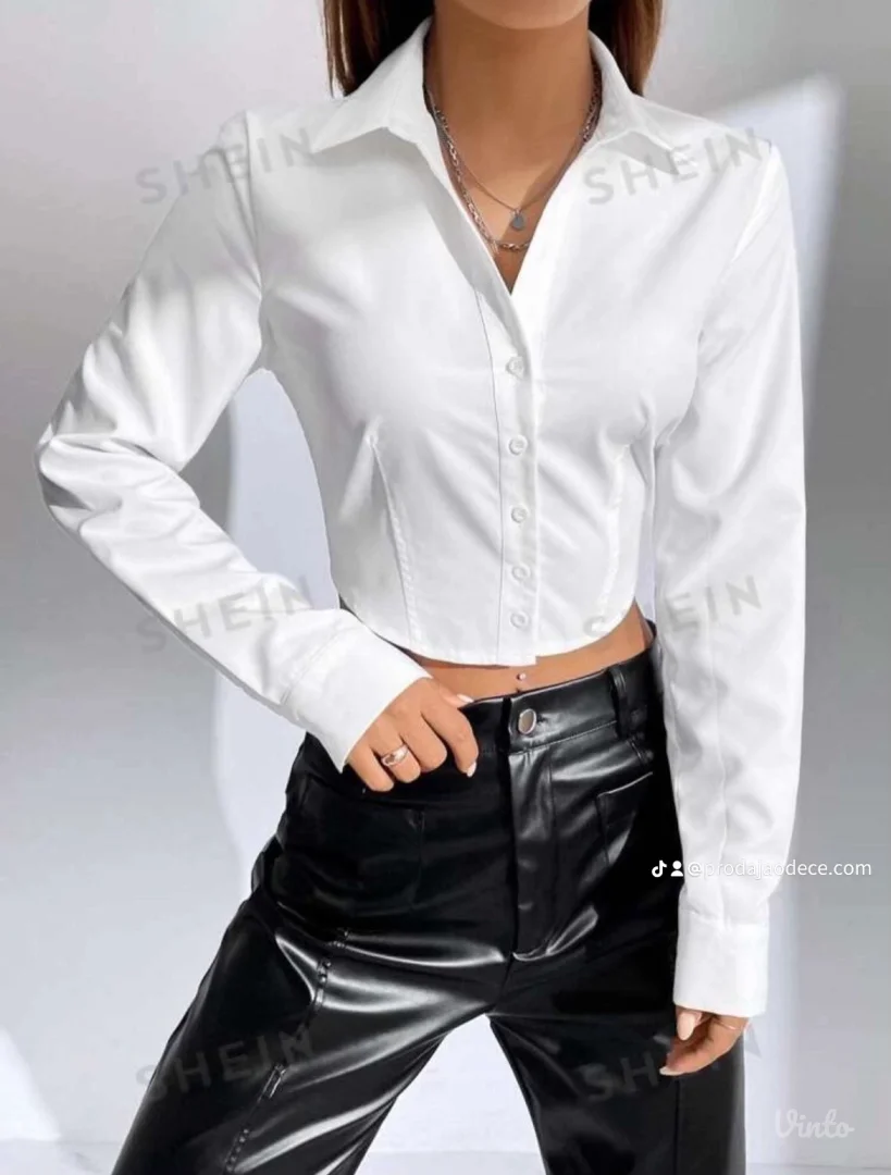 NOVO Shein kosulja bela M vel