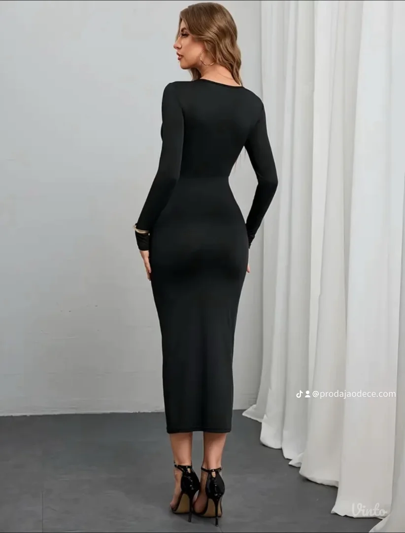 NOVO shein crna haljina S velicina