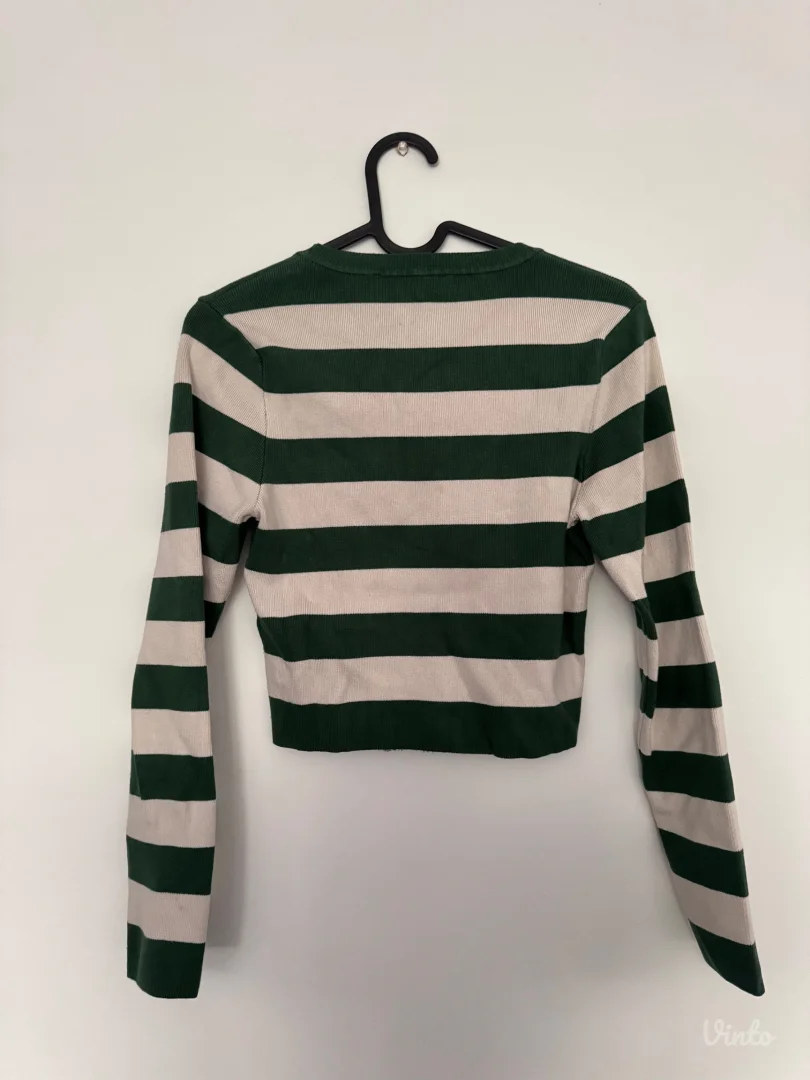 ZARA prugasti crop top dzemper