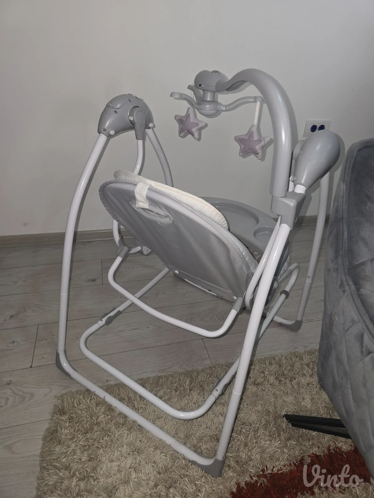 Elektricna njihalica jungle 2u1 za bebe ljuljaska