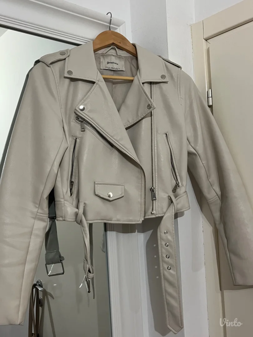 Stradivarius kožna jakna