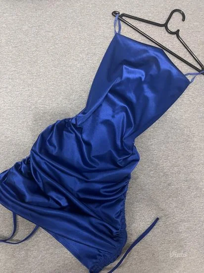 Kraljevsko plava kratka haljina