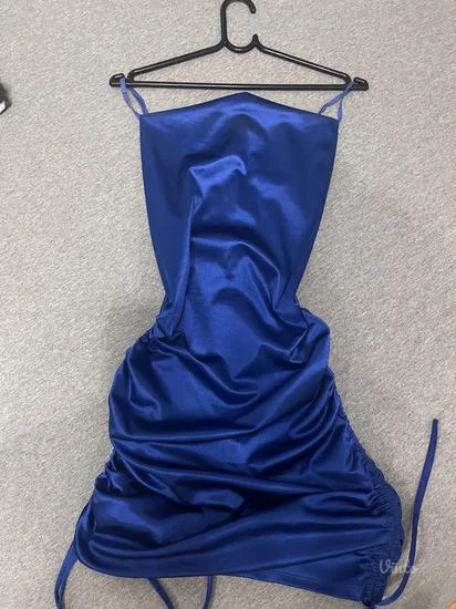 Kraljevsko plava kratka haljina