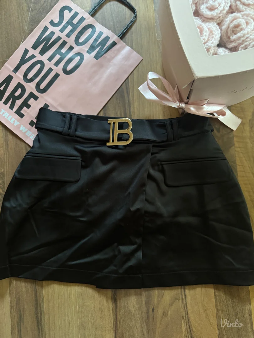 satenska mini suknja