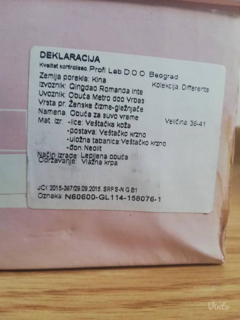 Crne Čizmice 38 broj