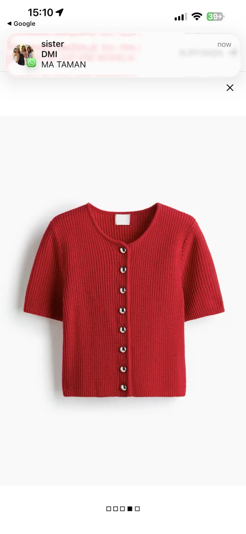 H&M dzemper sa etiketom