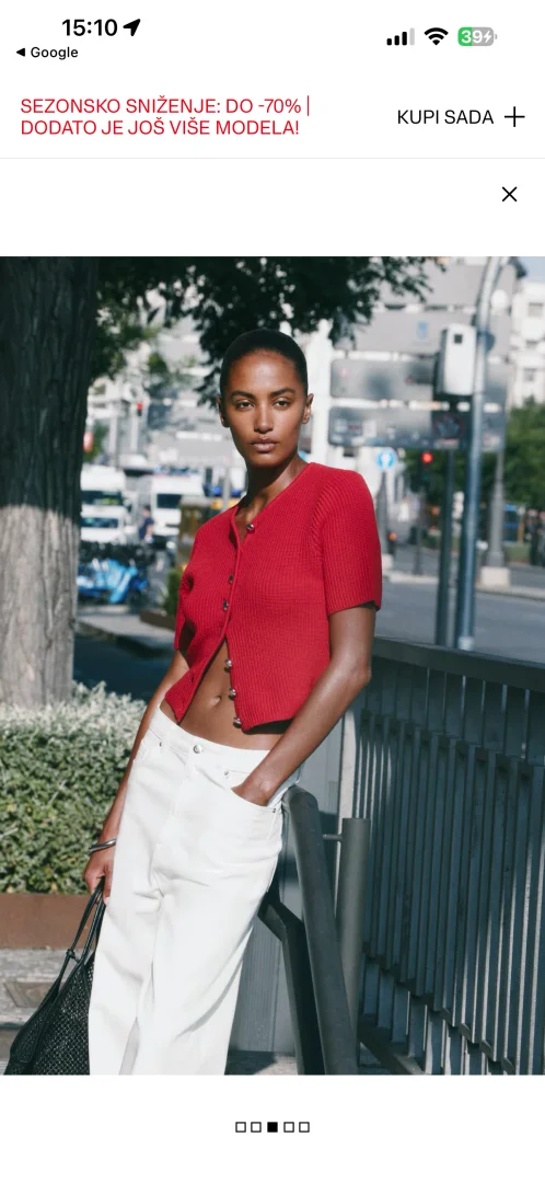 H&M dzemper sa etiketom