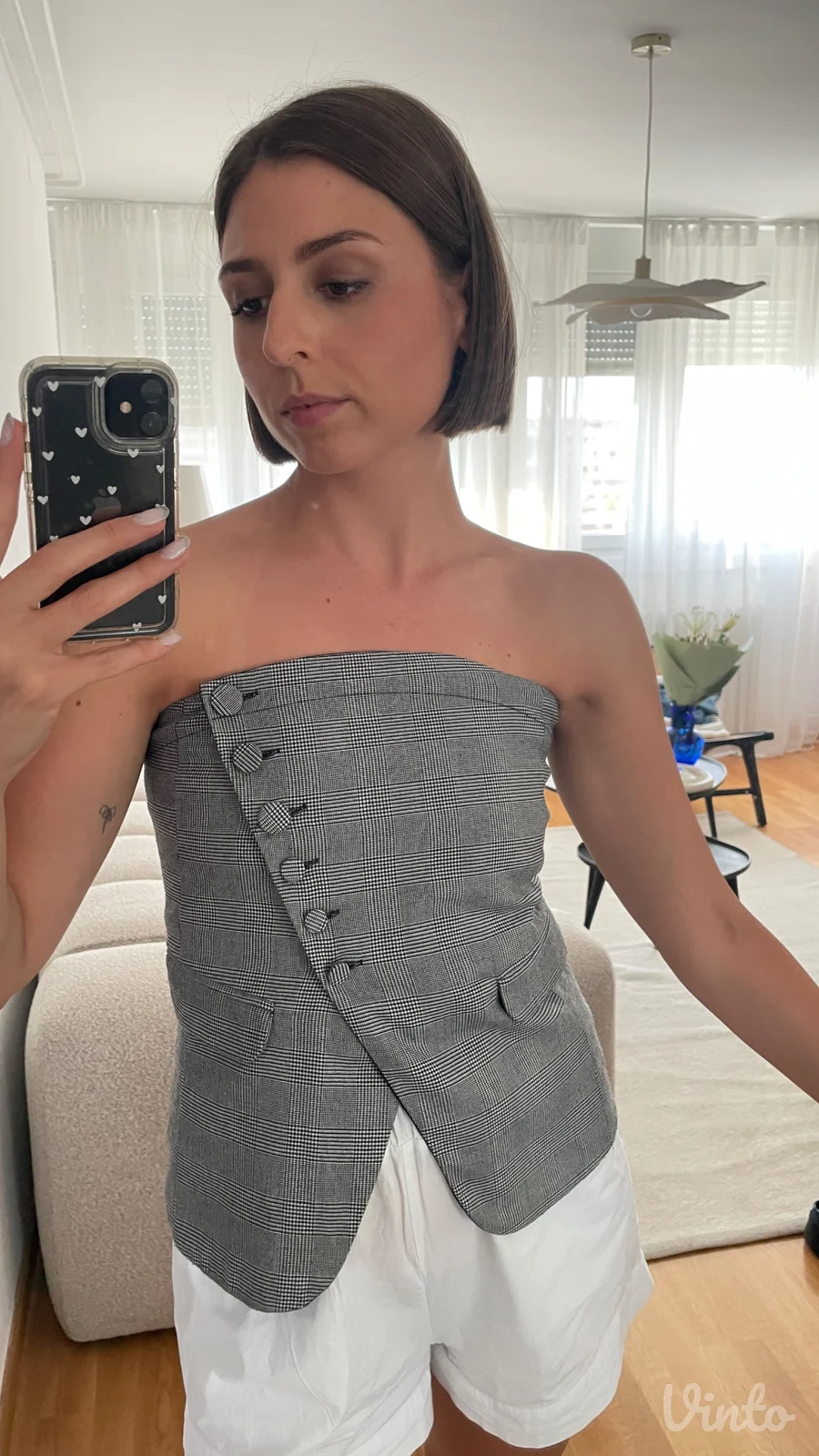 Zara sivi top