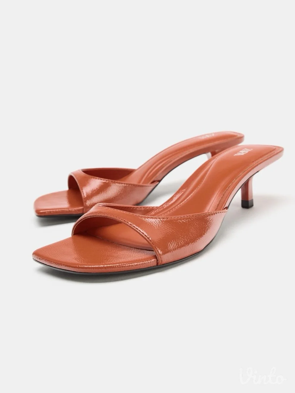 Zara papuče na štiklu - kitten heels