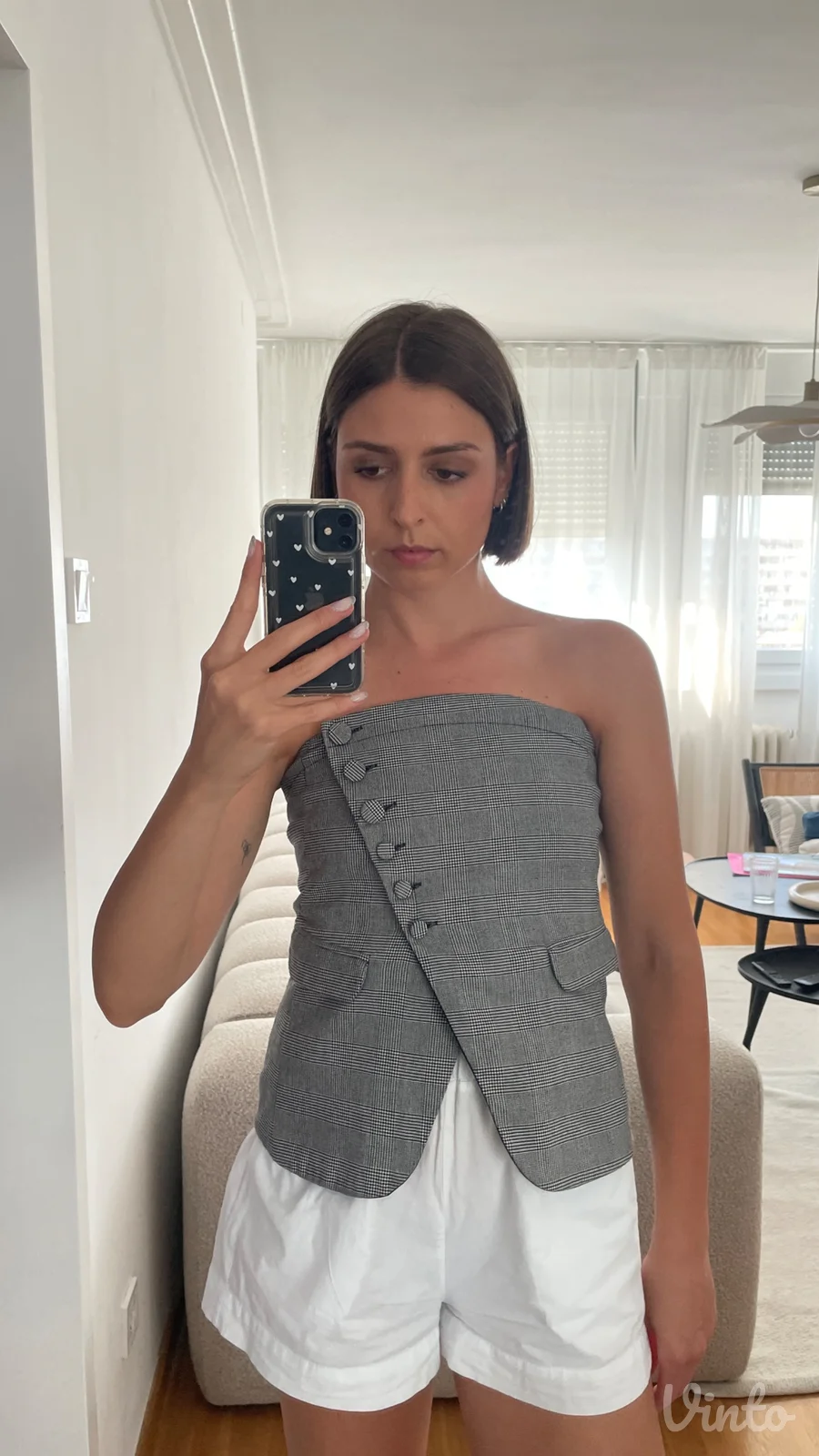 Zara sivi top