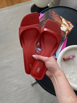 Zara papuče na štiklu - kitten heels
