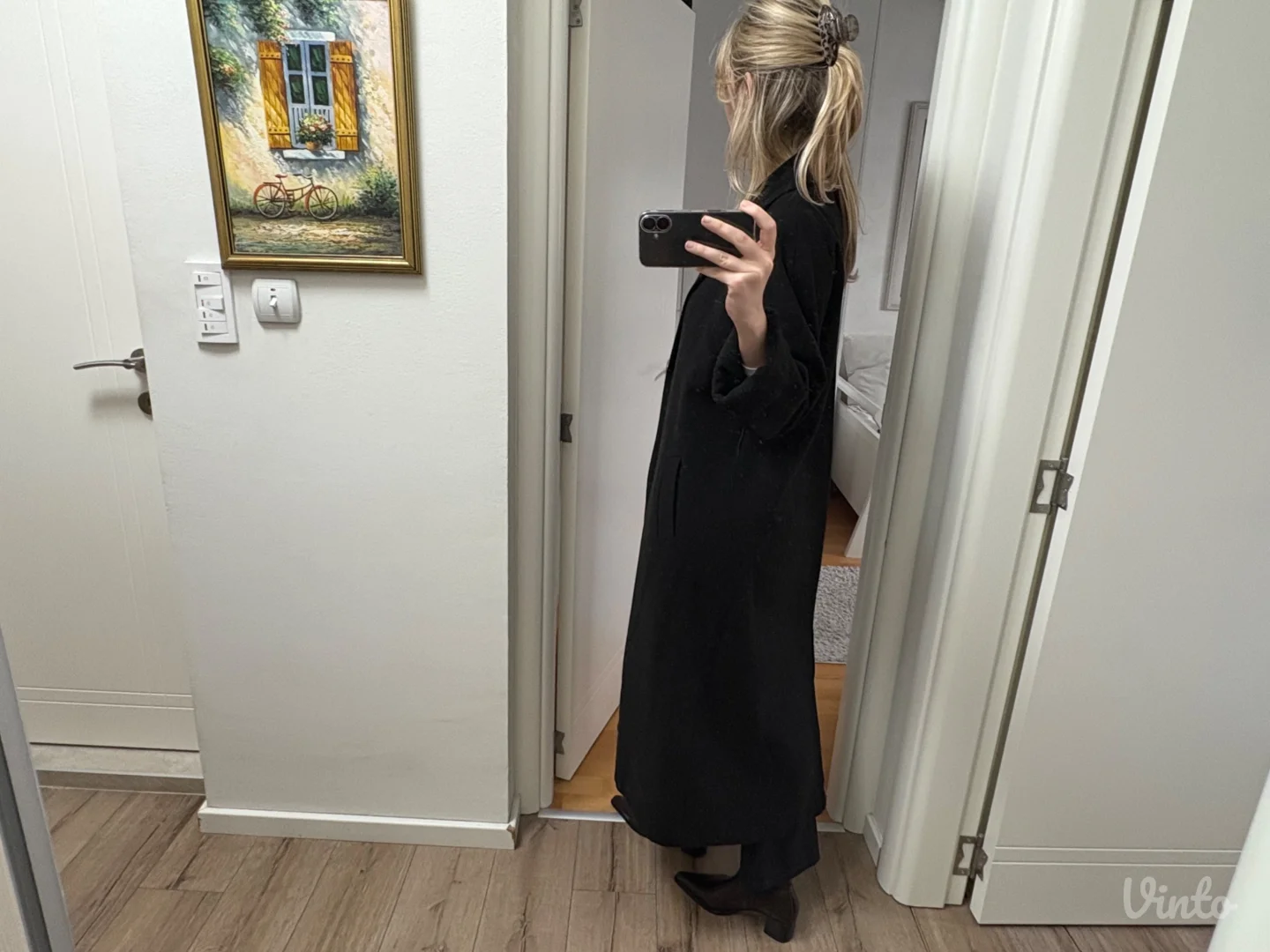 Crni kašmirski kaput