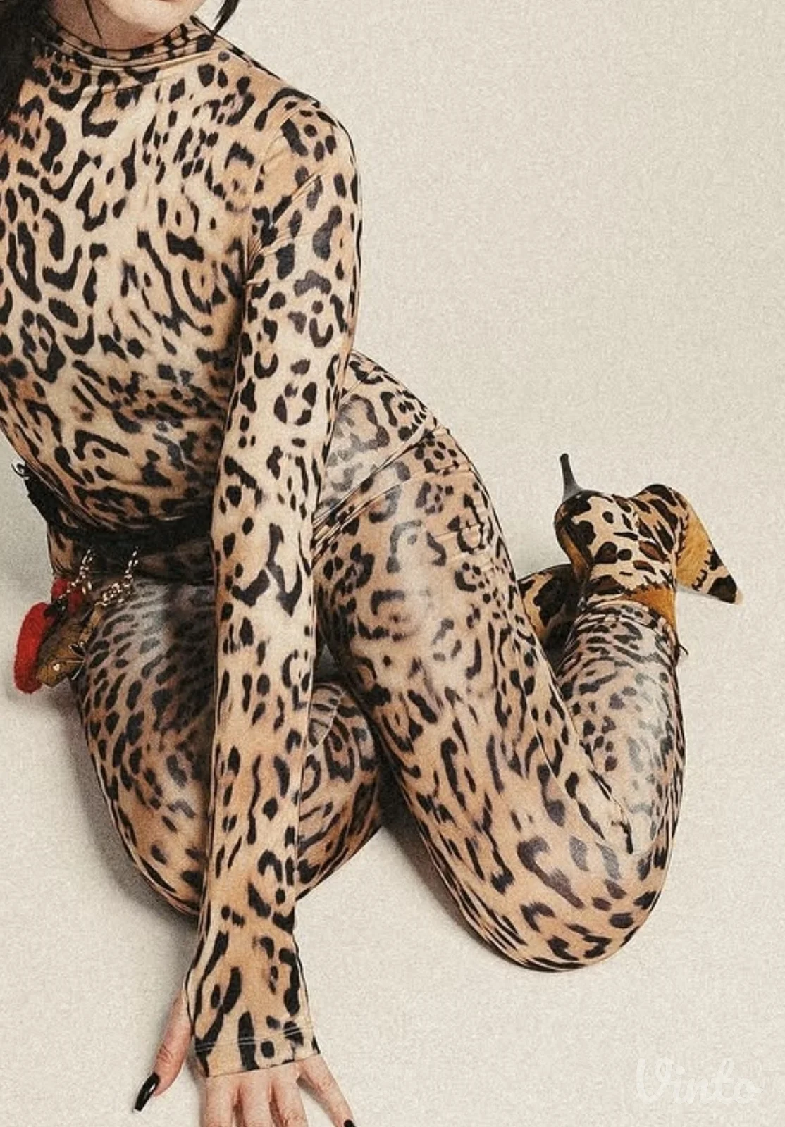 H&M leopard kombinezon/unitard