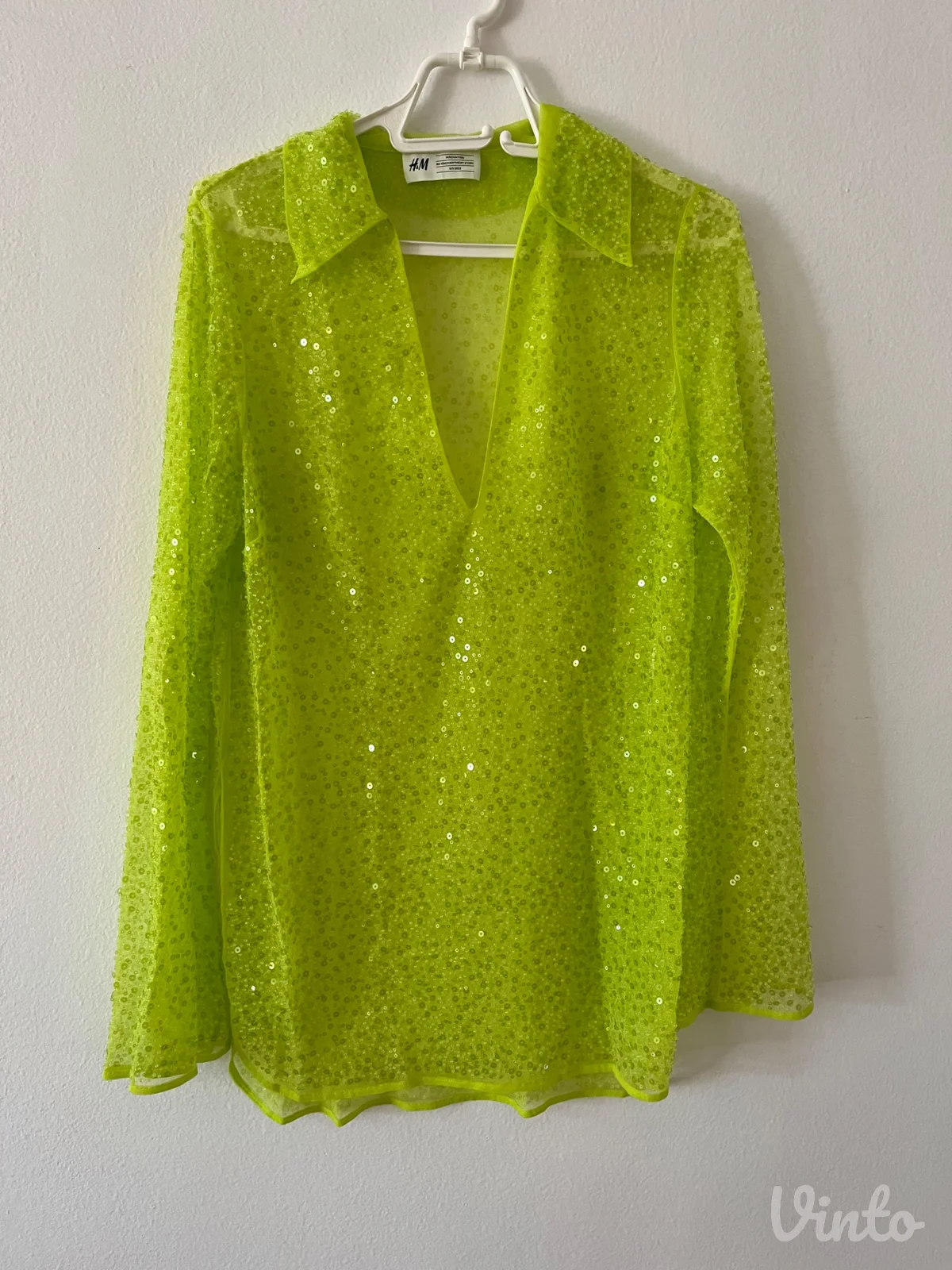 H&M šljokičavi komplet - bluza i pantalone