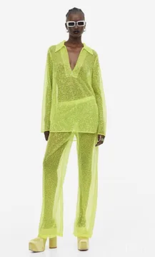 H&M šljokičavi komplet - bluza i pantalone