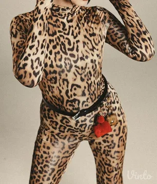 H&M leopard kombinezon/unitard