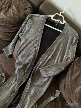 Srebrni metalik kimono/haljina