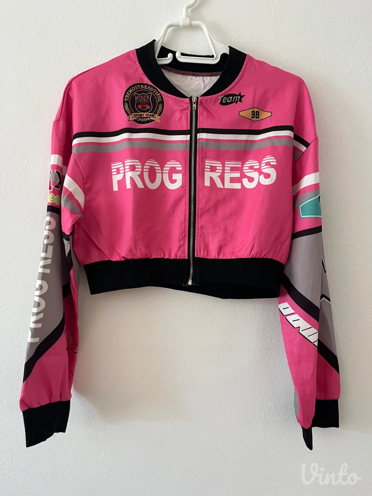 Dva Moto crop duksa