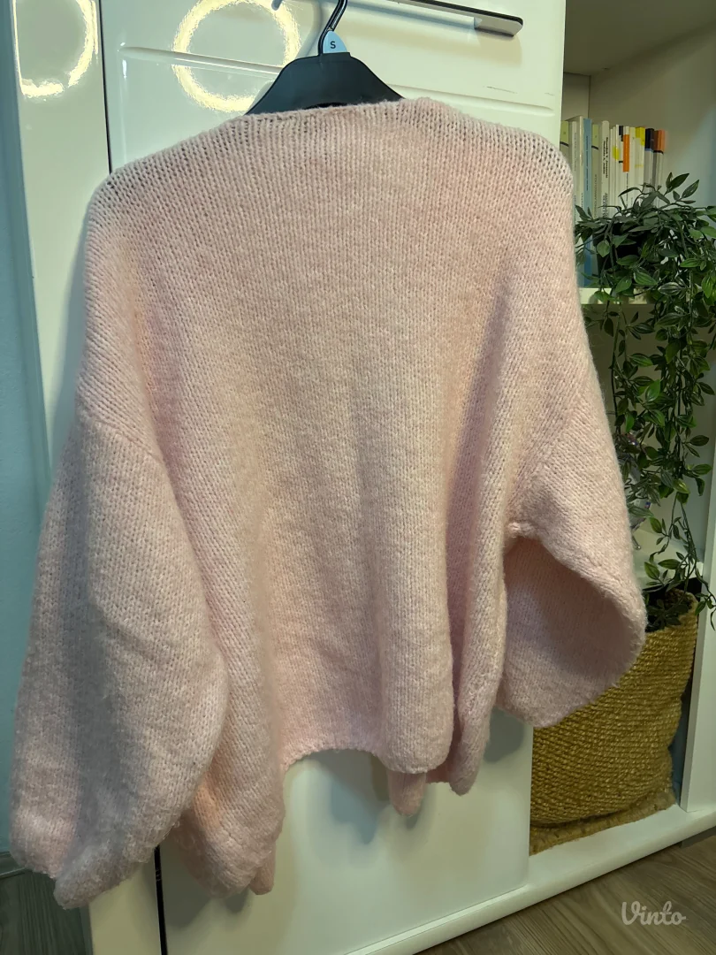 Lindex svetlo roze kardigan