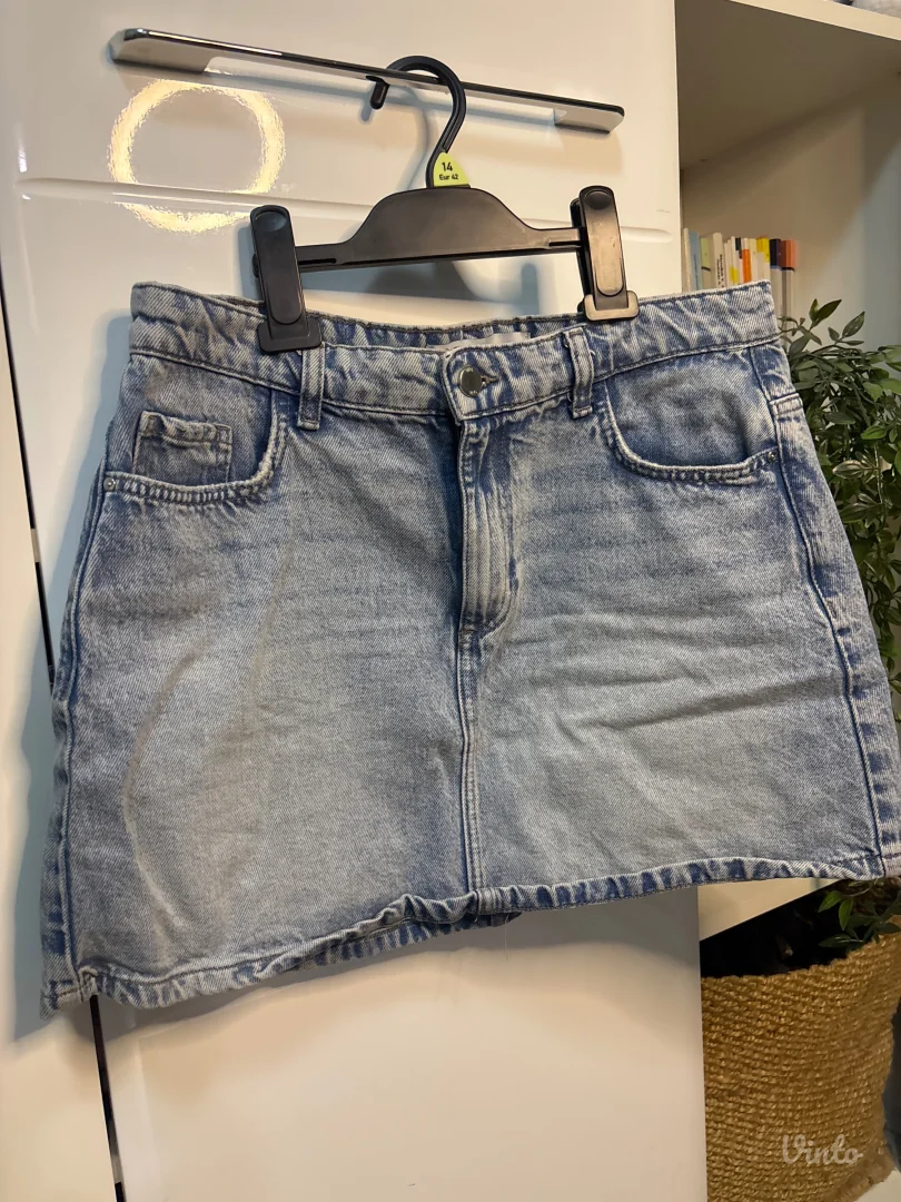Zara denim mini suknja
