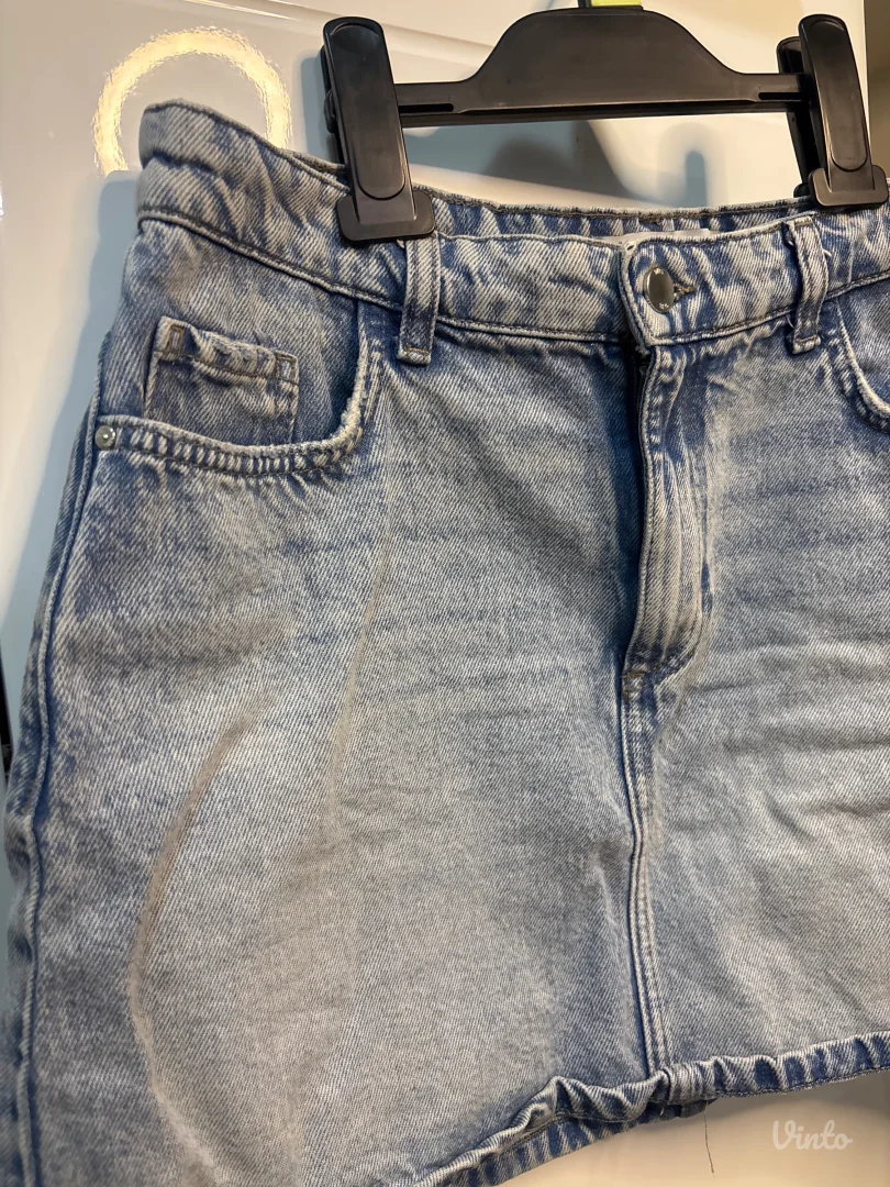Zara denim mini suknja