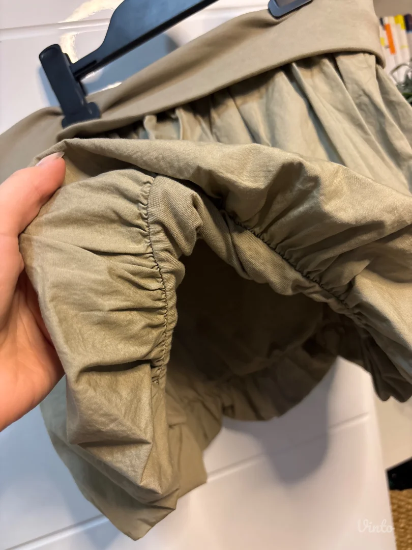 Bubble maslinasta mini suknja