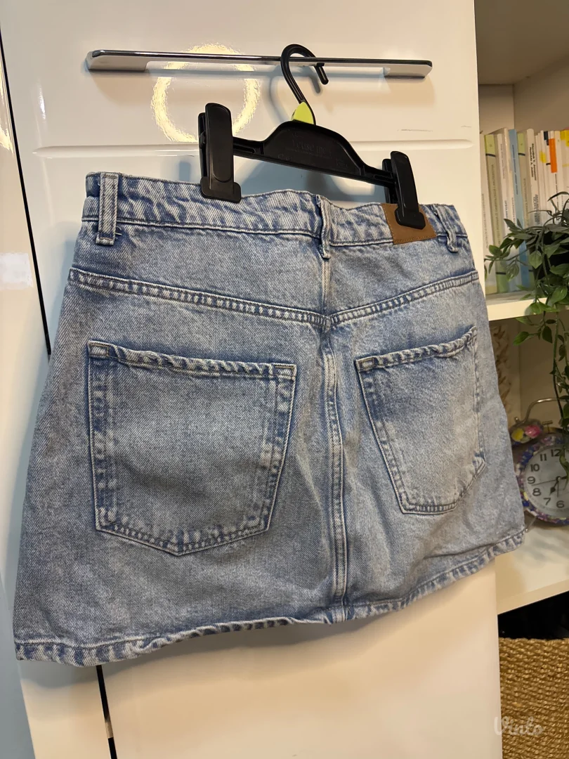 Zara denim mini suknja
