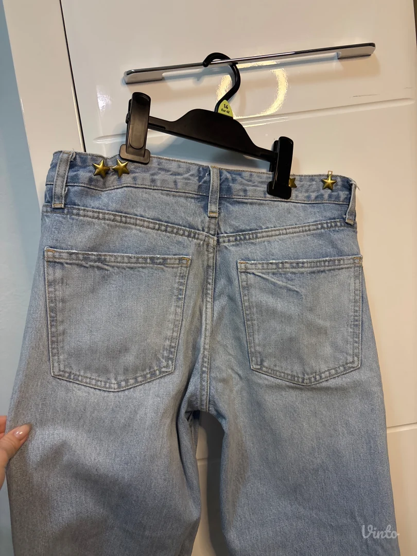 Zara straight leg svetle farmerke