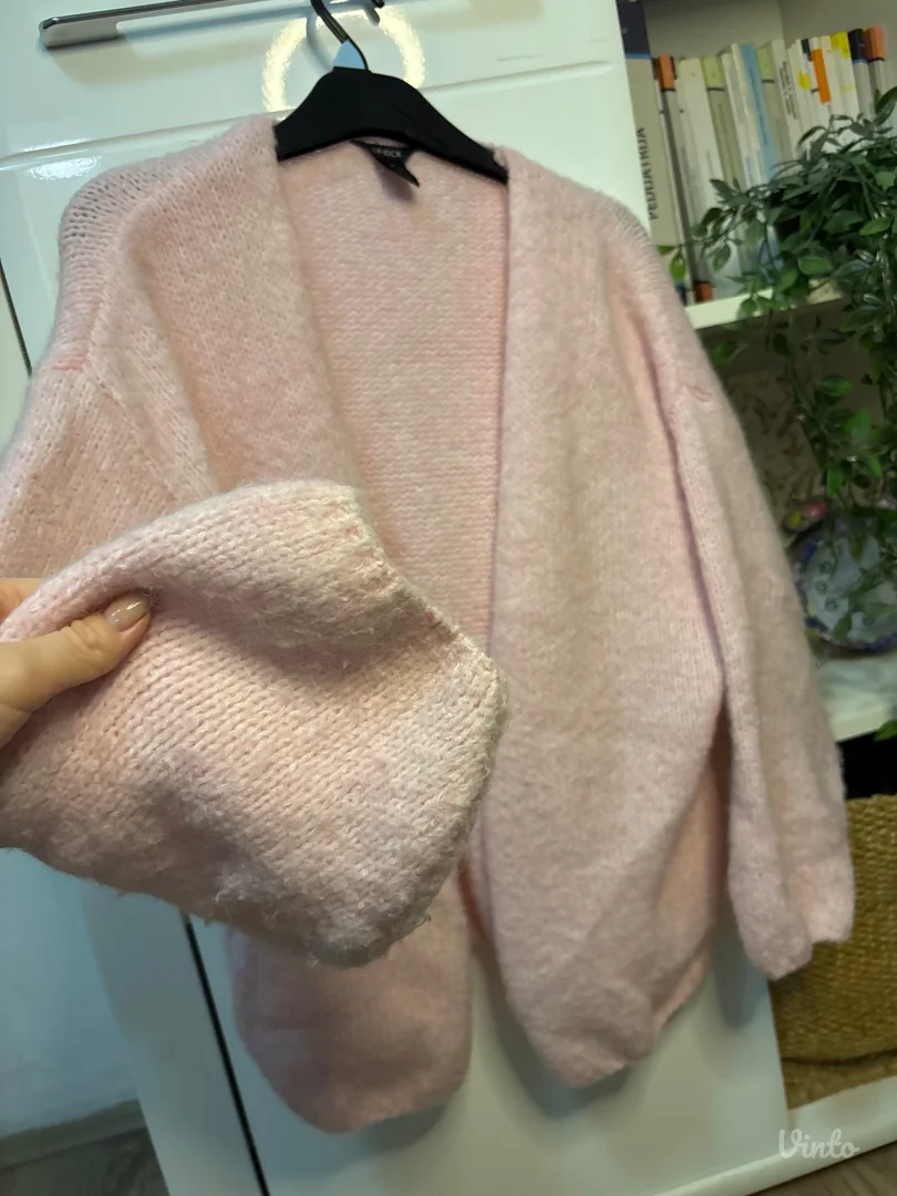 Lindex svetlo roze kardigan