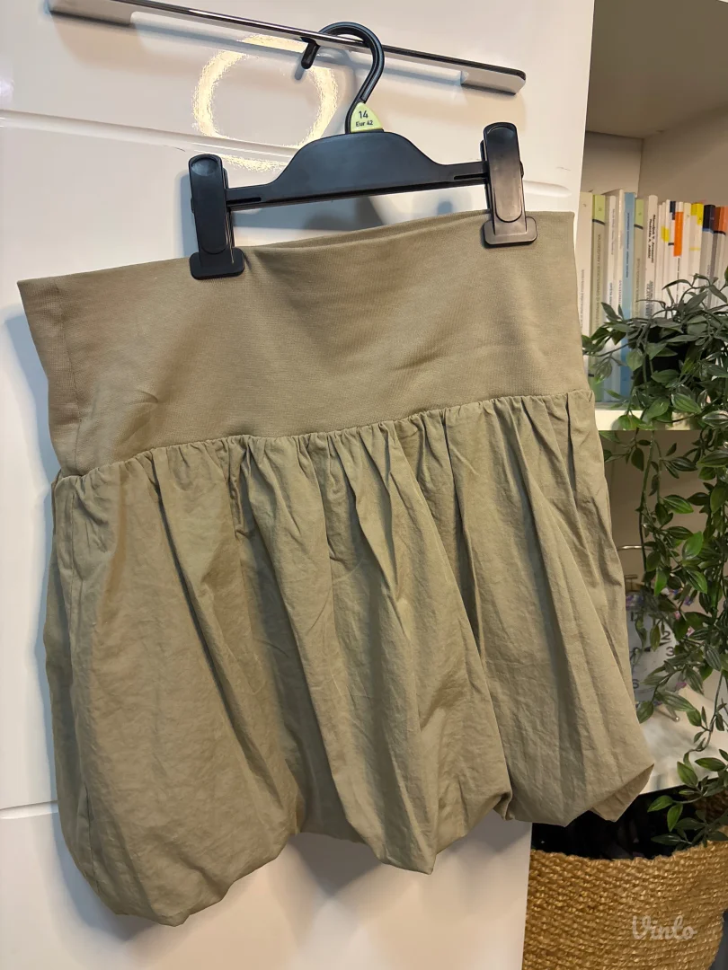 Bubble maslinasta mini suknja