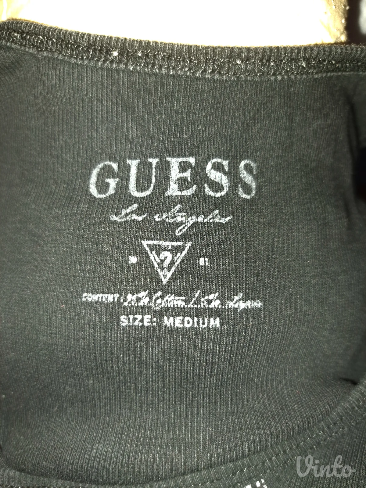 Guess majica od rebrastog pamuka