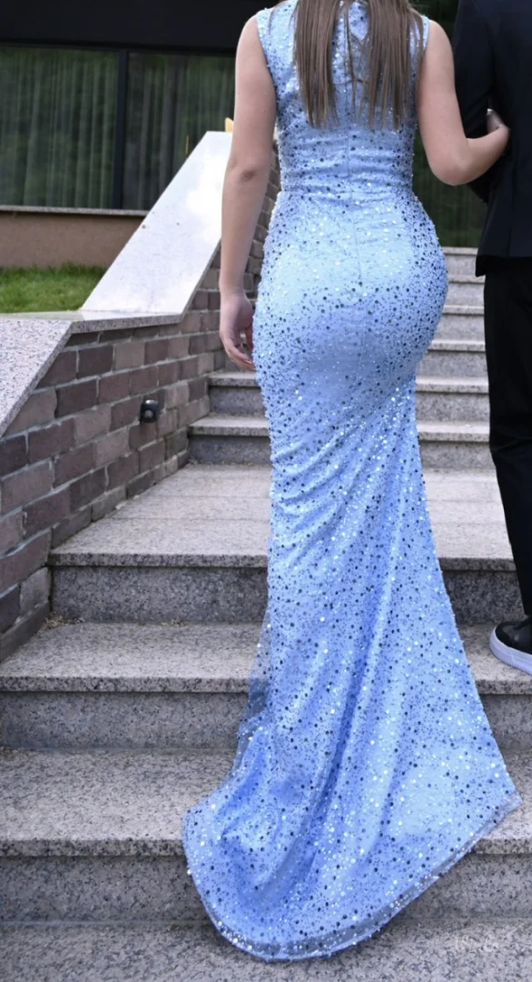 Svečana / maturska dizajnerska haljina – veličina S – nošena jednom