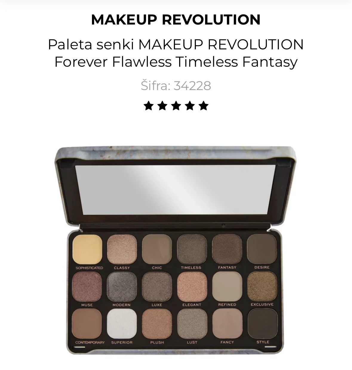 Make up Revolution paleta senki