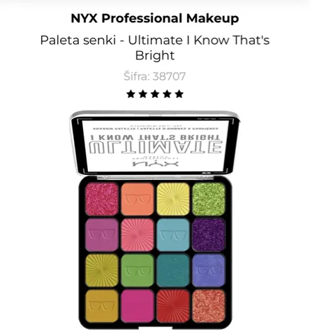 NYX paleta senki za oči