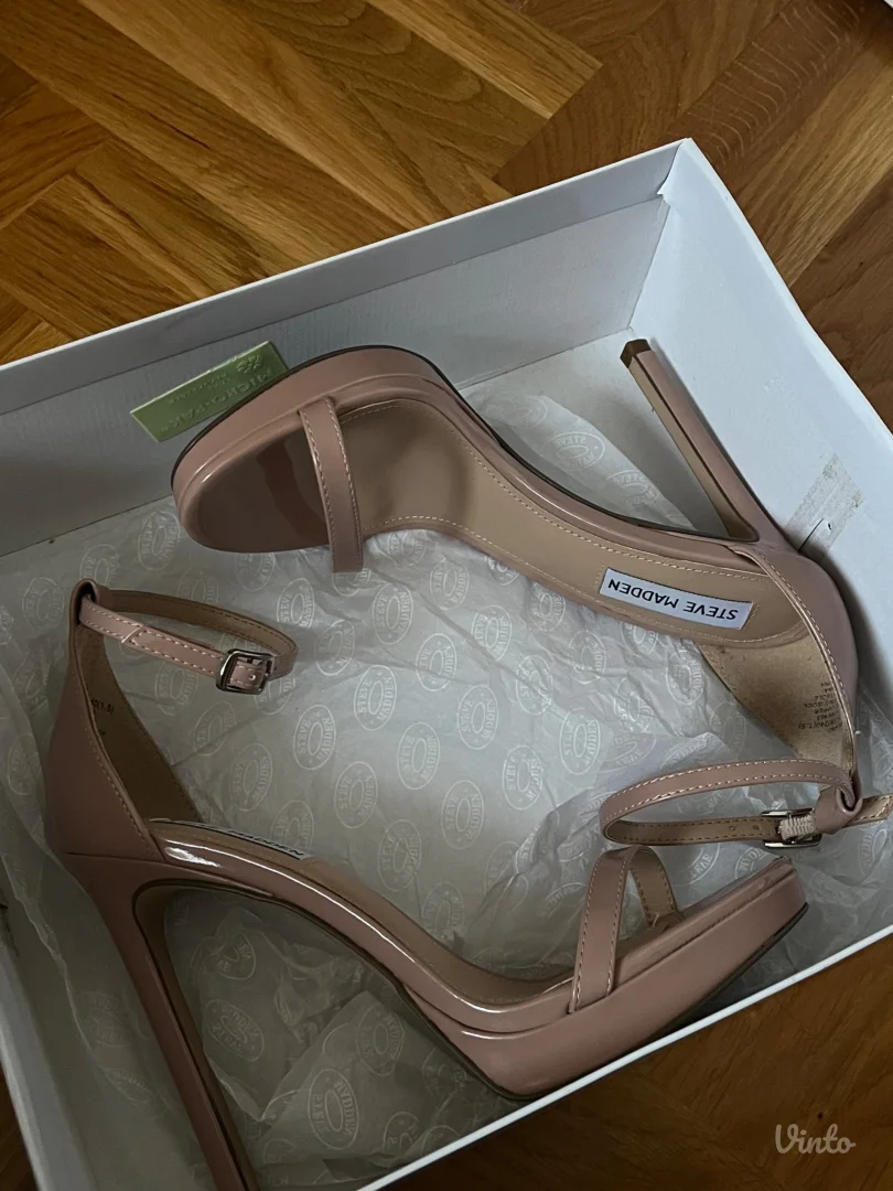 Steve Madden, sandale na štiklu, puder roze, 38