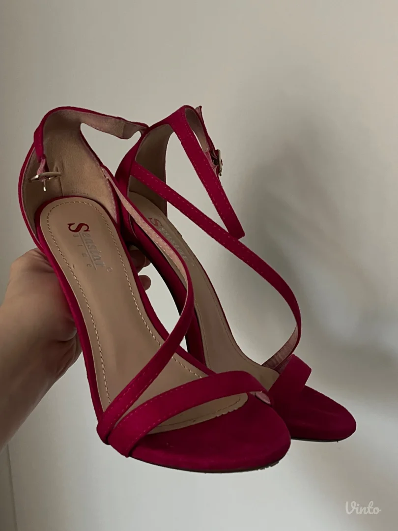 Seastar sandale na štiklu, roze-ljubičaste , br.38