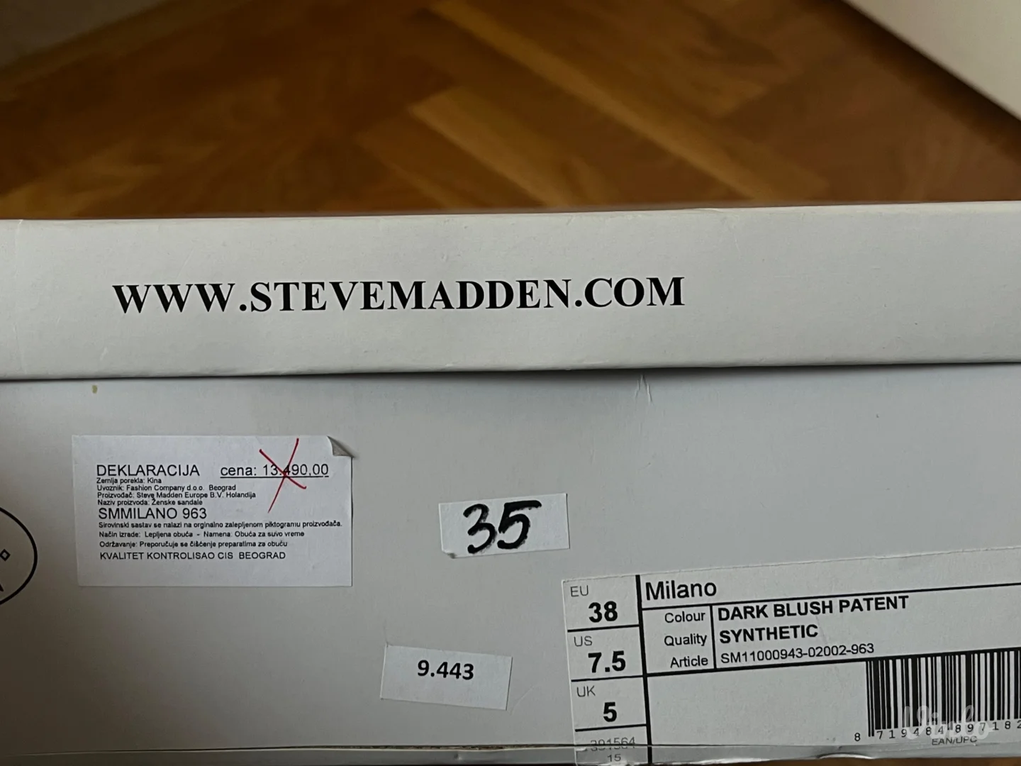 Steve Madden, sandale na štiklu, puder roze, 38