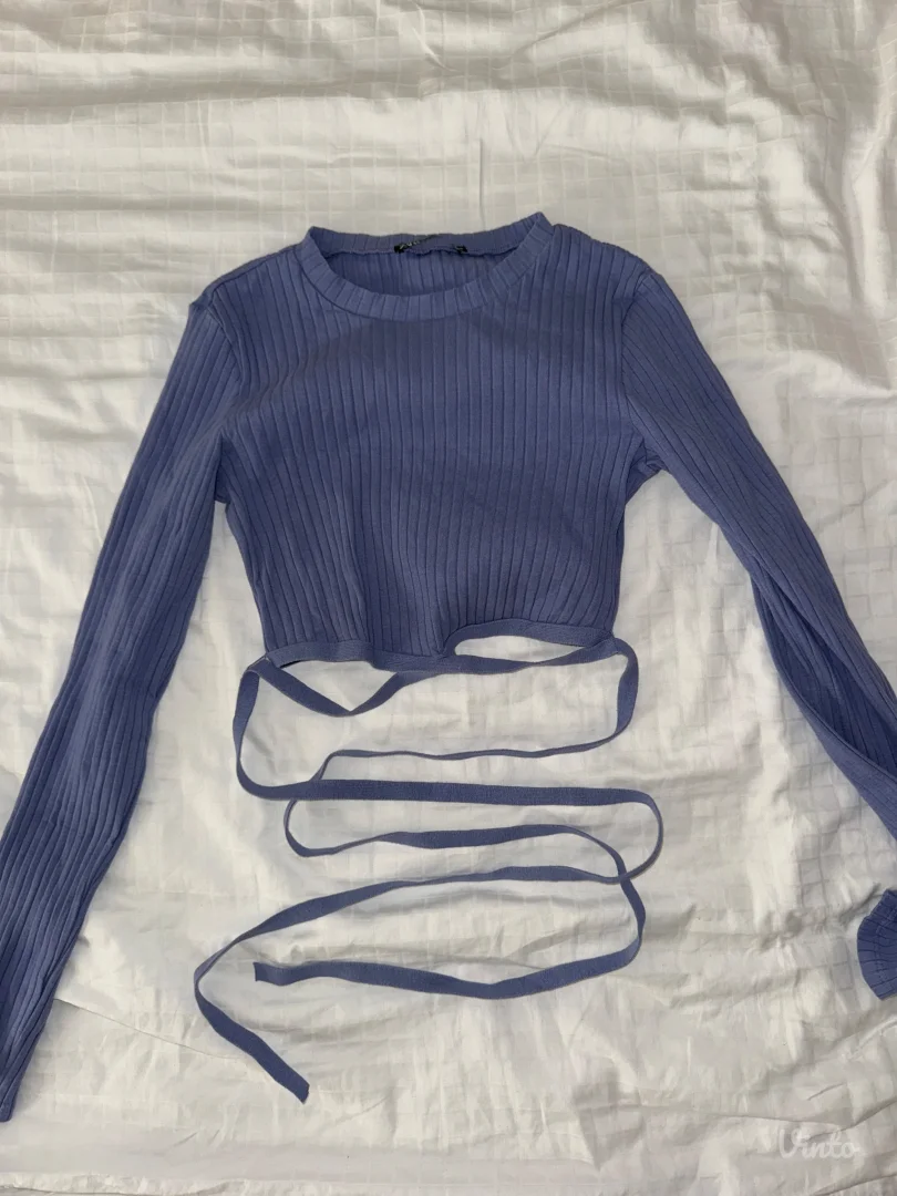 Zara- plavi crop top
